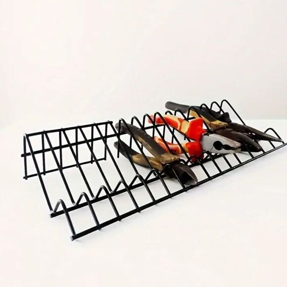 Set of 2 Black Pliers Storage Rack, Alloy Steel Pliers Holder With 15 Slots - Picture 5 of 6